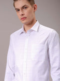 The Indian Garage Co. X Luxe Men Spread Collar Micro Checked Slim Fit Formal Shirt
