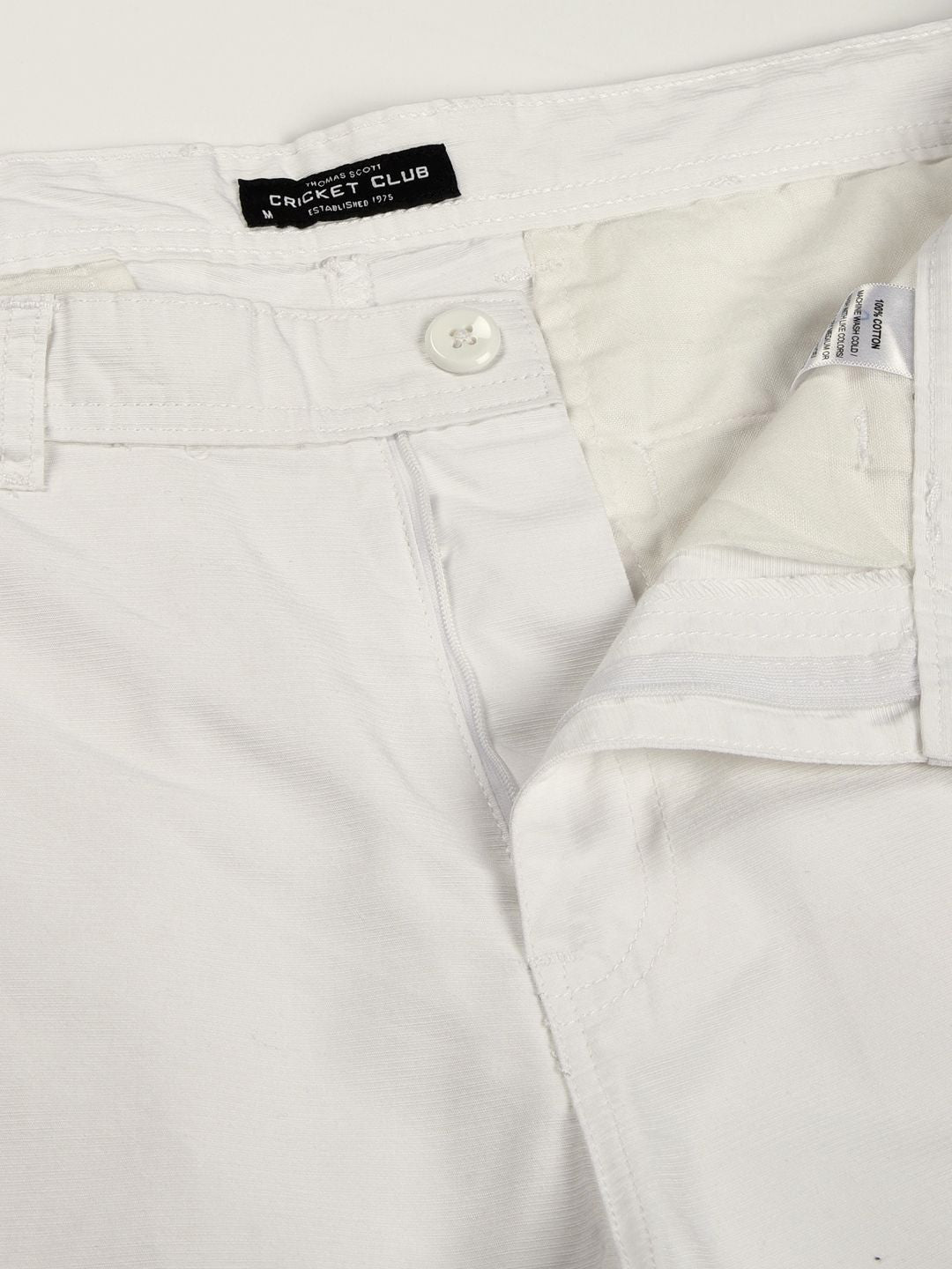 Thomas Scott Men Smart Cricket Club Collection Easy Wash Cargo Trousers