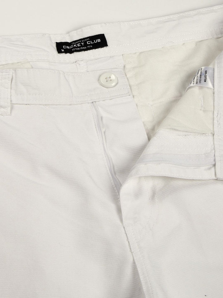 Thomas Scott Men Smart Cricket Club Collection Easy Wash Cargo Trousers