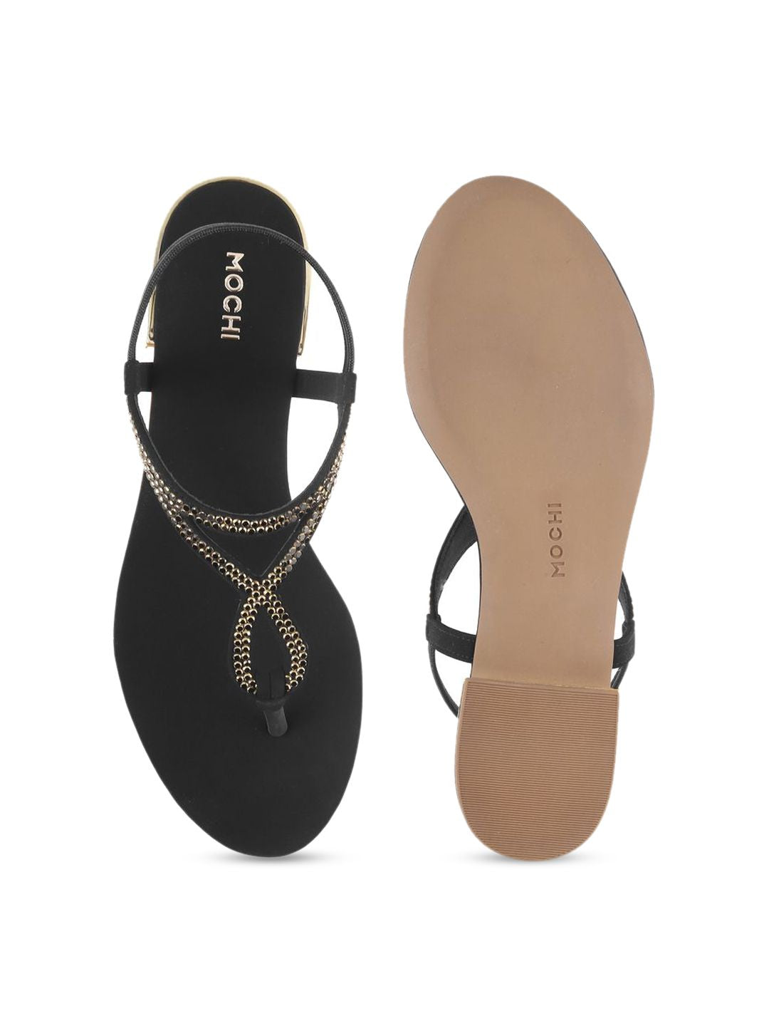Mochi Embellished Block Heel Sandals