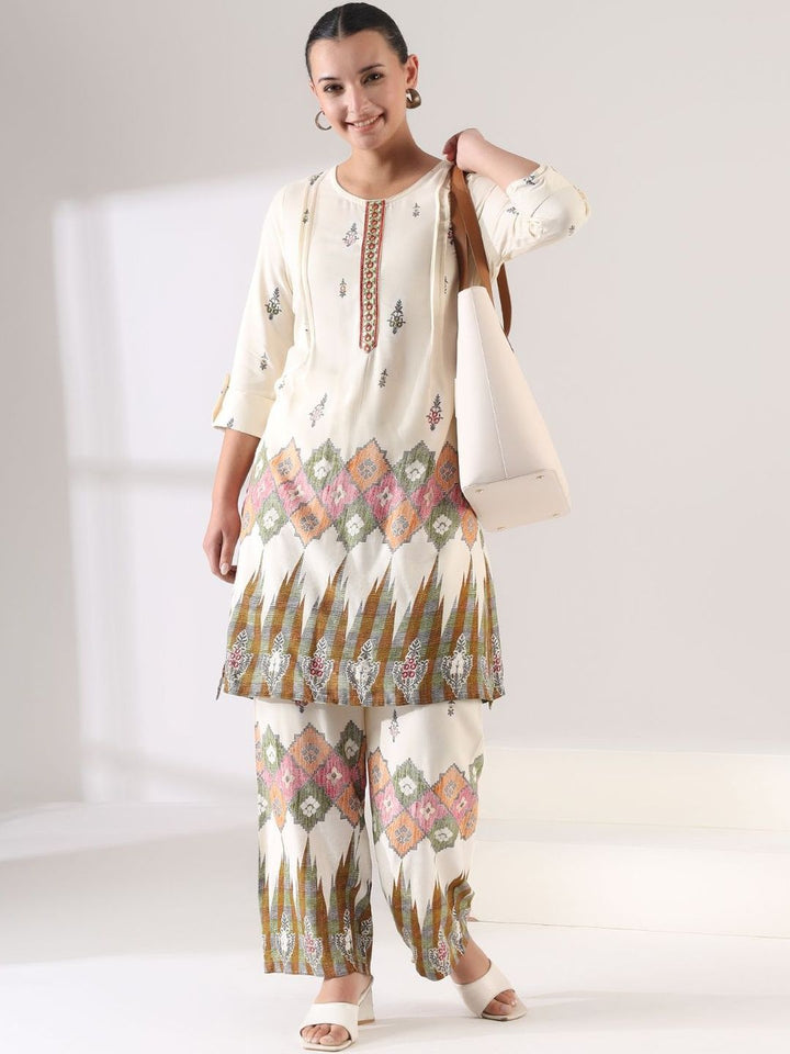 Mamicha Printed Tunic with Palazzos