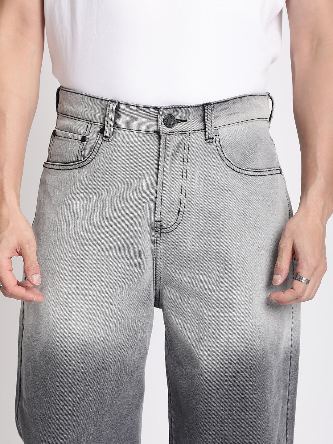 Bene Kleed Men Baggy Fit Heavy Fade Ombre Jean