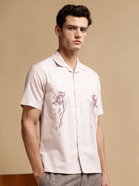 Baju Kapas Kolar Cuba Eszett Flowers Printed Floral