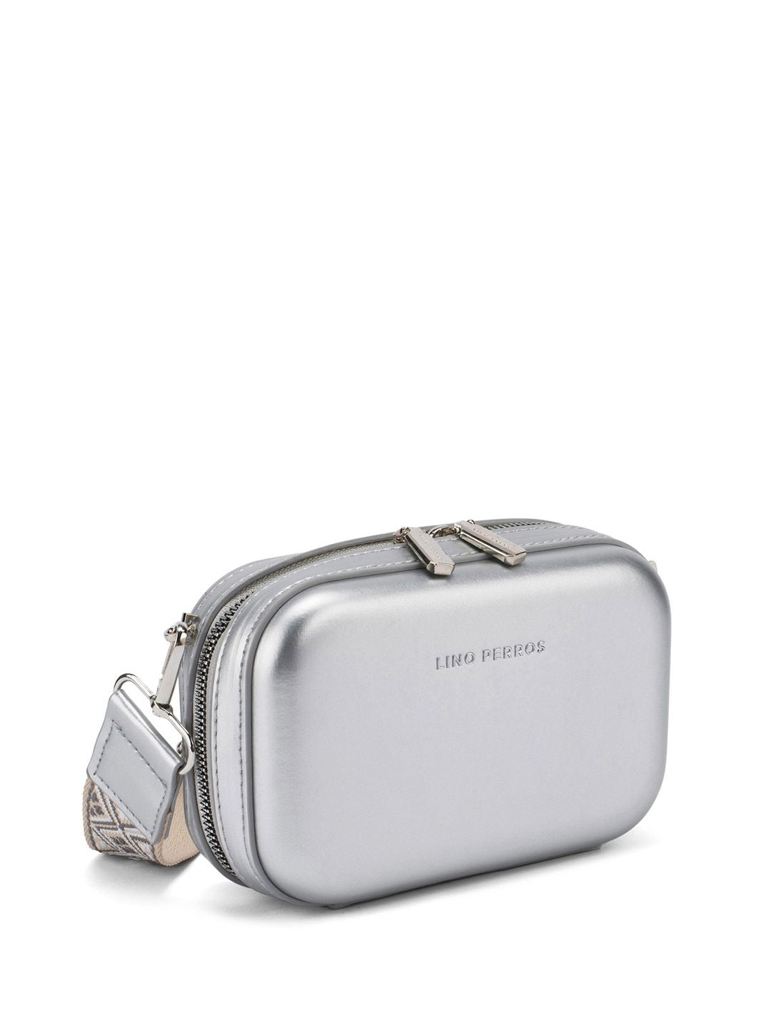 Lino Perros Structured Sling Bag with Cut Work