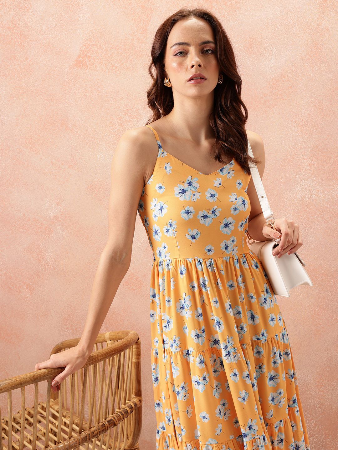 all about you Floral Print Fit & Flare Maxi Dress