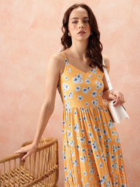 all about you Floral Print Fit & Flare Maxi Dress