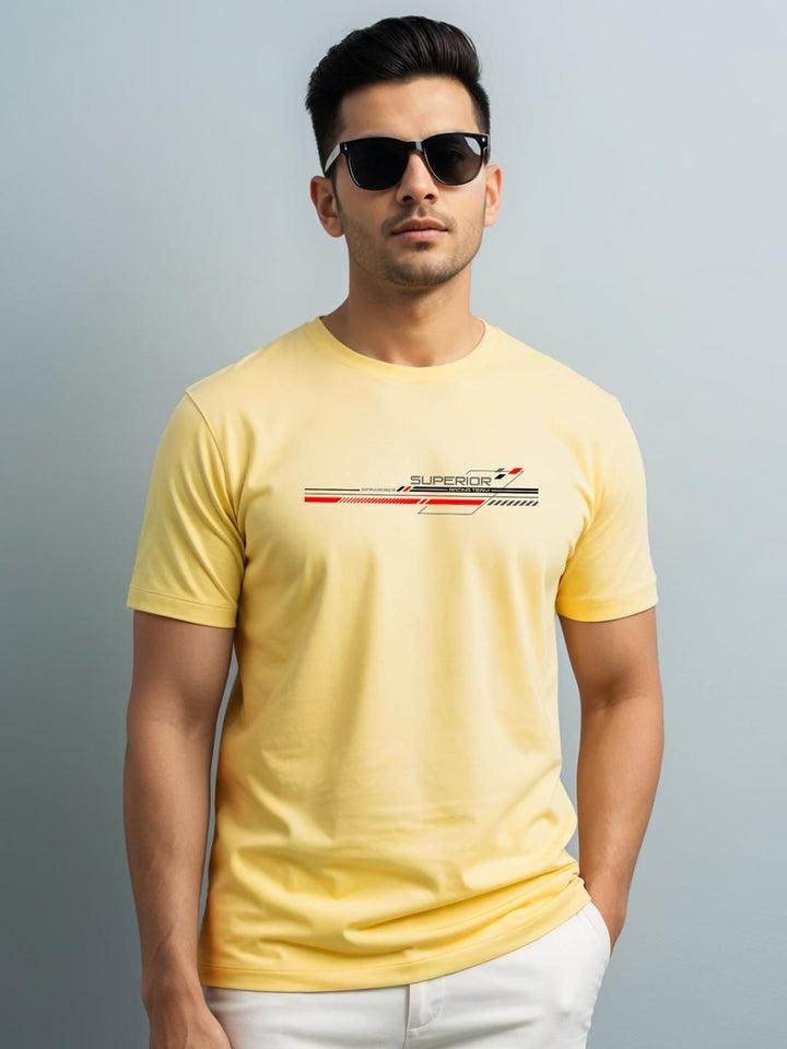 ADRO Men Yellow Tshirts