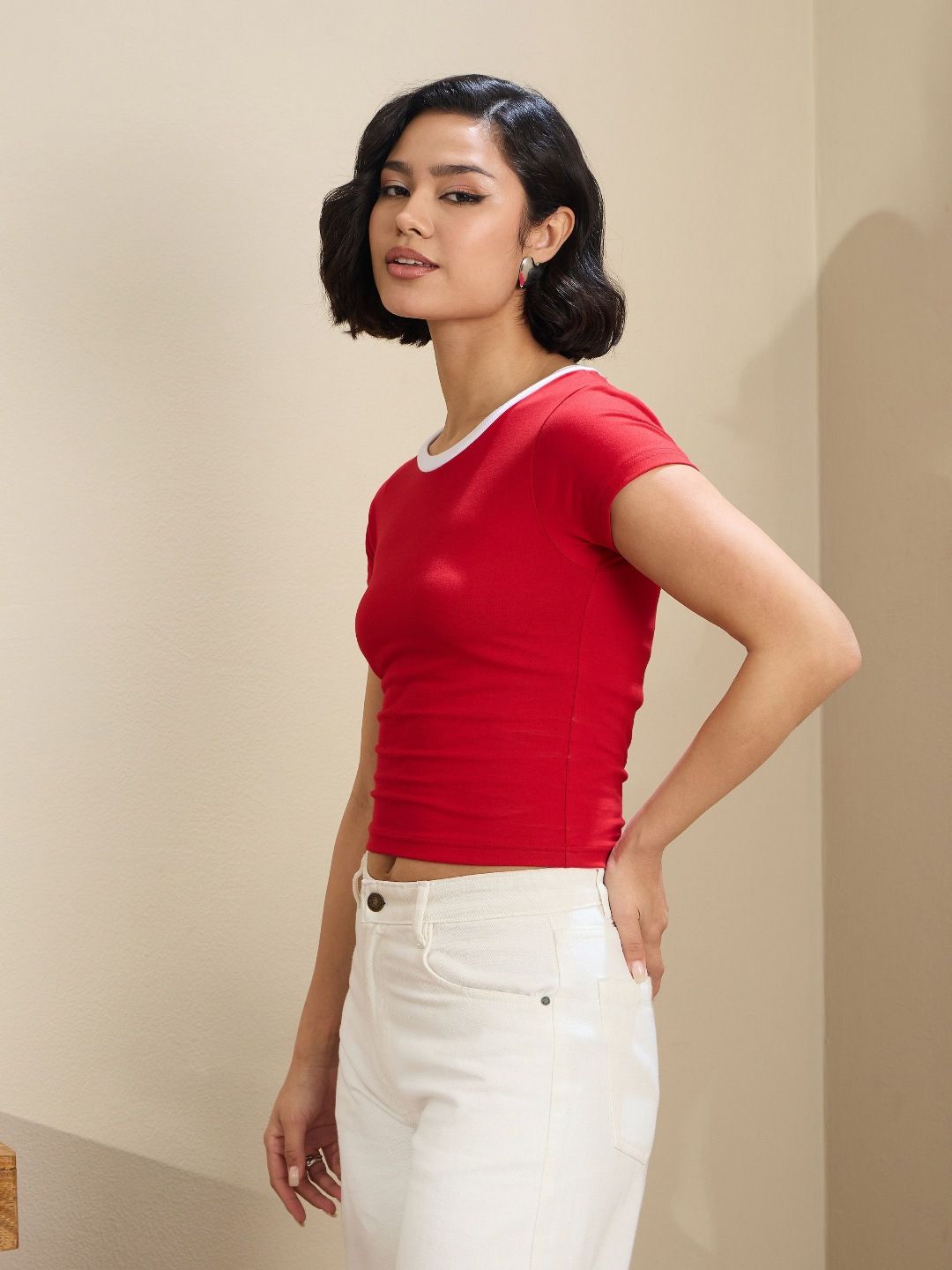 SASSAFRAS BASICS Women Slim Fit T-shirt