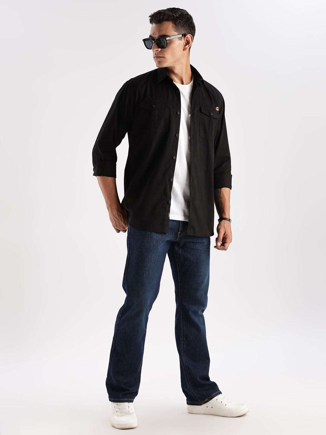 ADRO Men Cotton Cargo Shirt