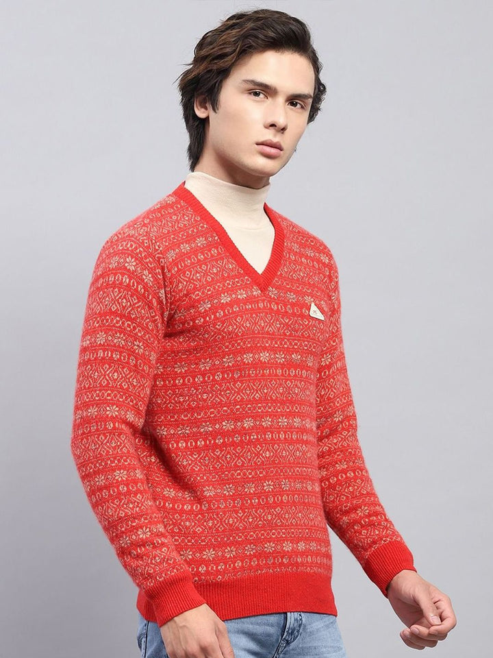 Monte Carlo Men V-Neck Woollen Pullover
