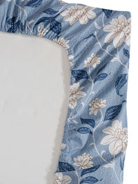 Myntra Elegant Homes Floral 400 TC Kapas Tulen Cadar Single Dengan 1 Sarung Bantal
