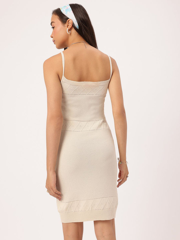 DressBerry Always Glamorous Shoulder Straps Knitted Mini Dress