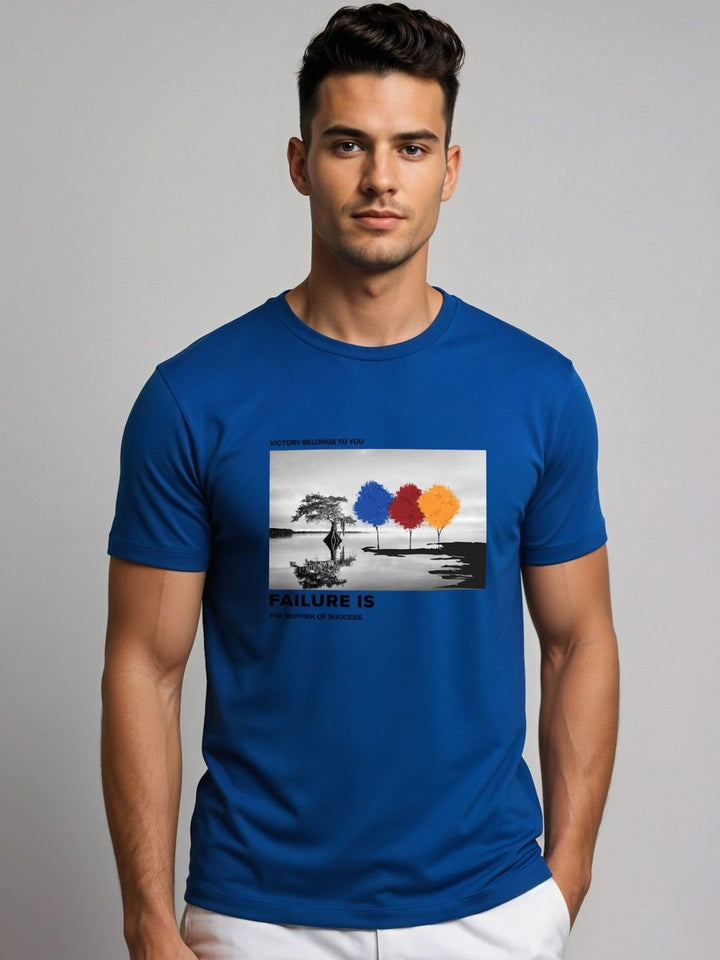 ADRO Graphic Printed Round Neck Skin-Friendly Regular Fit T-shirt