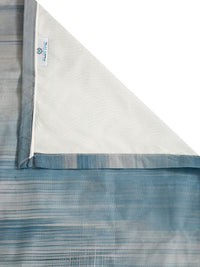 KLOTTHE Blue Floral 400 TC Single 7D Bedsheet with 1 Pillow Covers