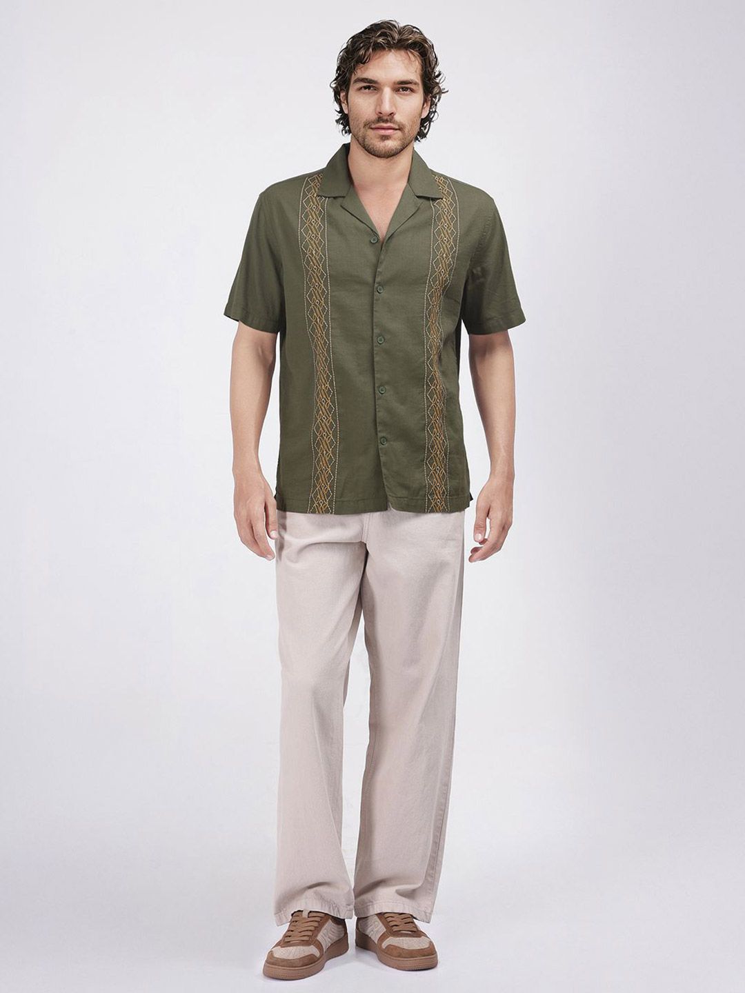 RARE RABBIT Men Comfort Opaque Casual Shirt