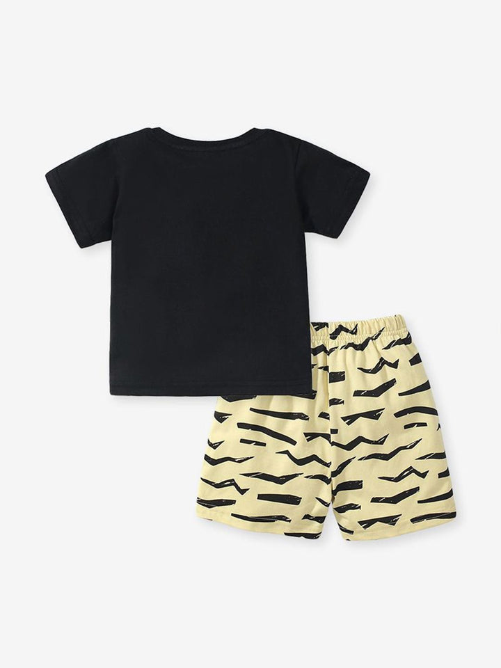 YK Boys Printed T-shirt with Shorts