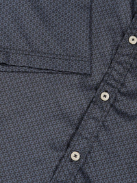Thomas Scott Men Premium Spread Collar Micro Ditsy Printed Cotton Casual Shirt