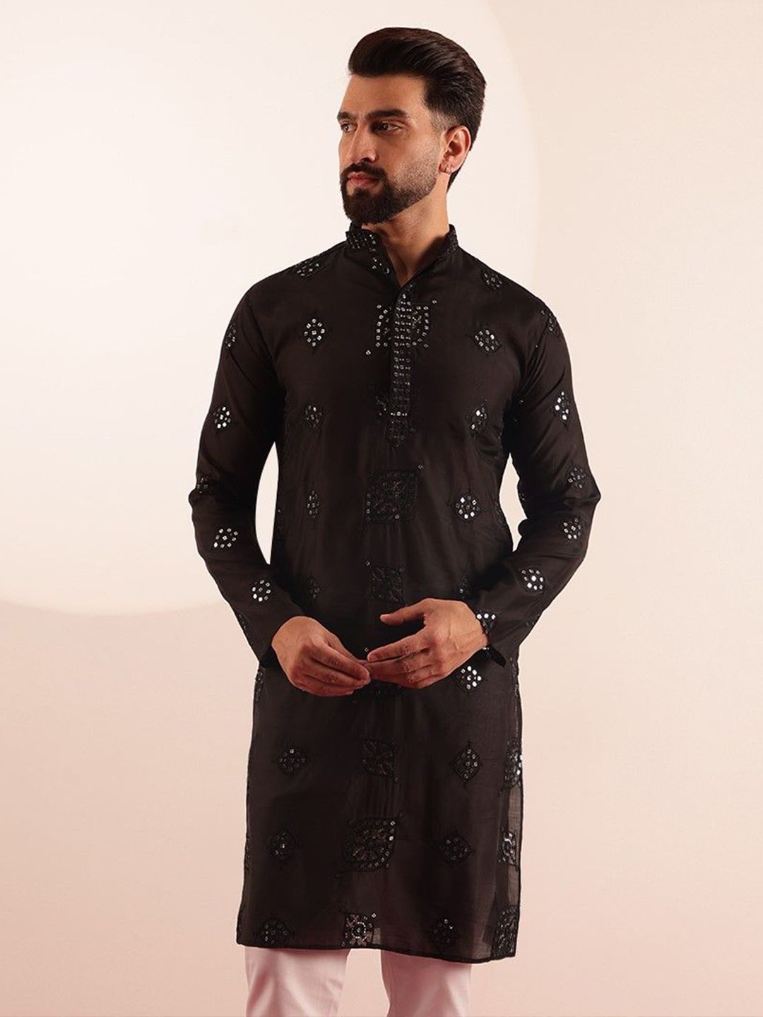 SOJANYA Kurta Labuci Sulam Lelaki