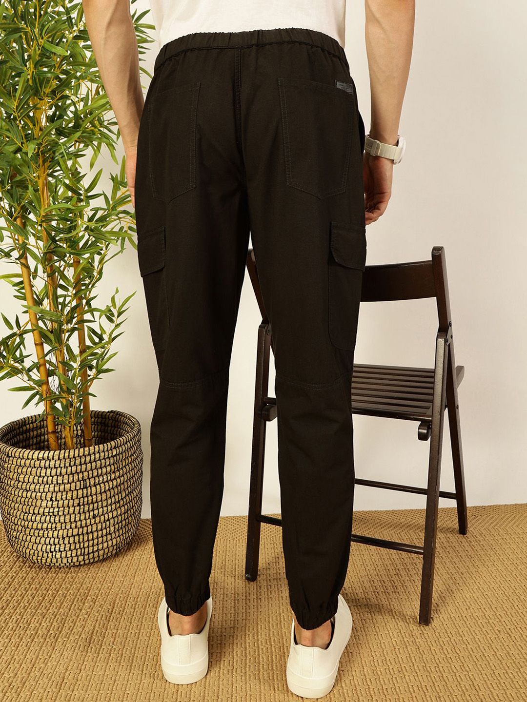 Thomas Scott Men Smart Slim Fit Cargos Trousers