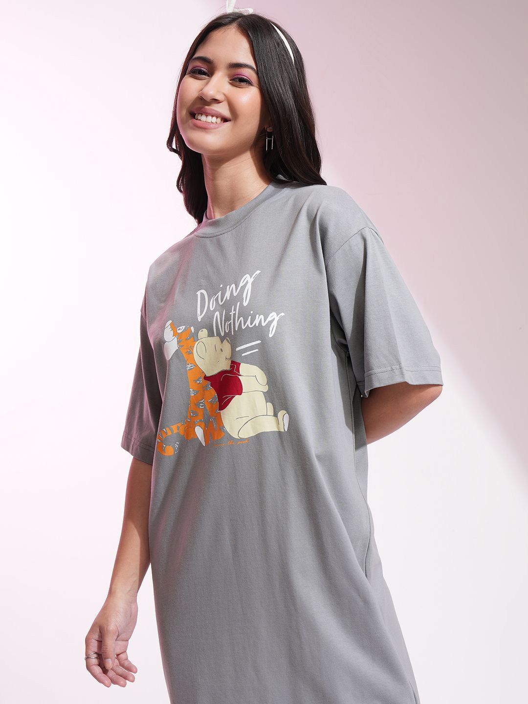 Tokyo Talkies Disney Women Winnie & Tigger Print Mini TShirt Dress