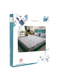 Myntra Elegant Homes Bunga Kelabu 300 TC Set Cadar Double King-2.5mX2.25m