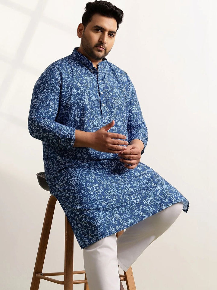 SOJANYA PLUS Men Ethnic Motifs Printed Regular Kurta with Pyjamas