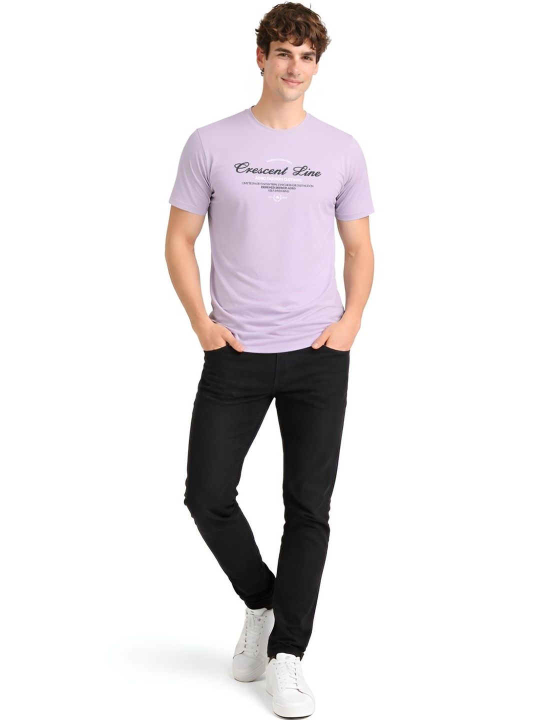 ADRO Men Typography Printed T-shirt