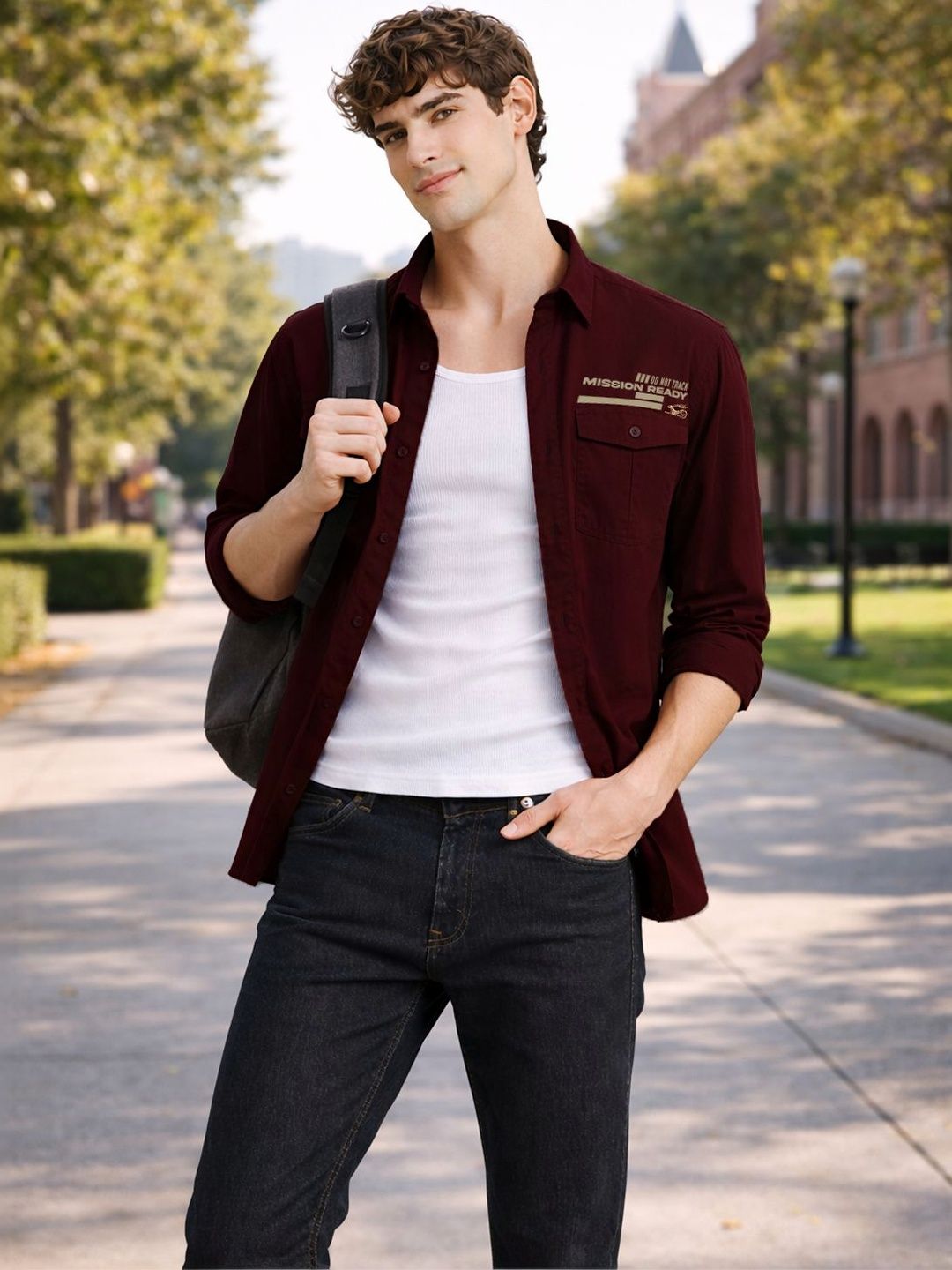 ADRO Men Standard Printed Casual Shirt