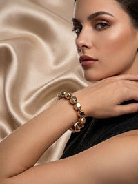 PANASH Gold-Plated Elasticated Bracelet