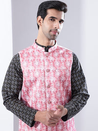 Anouk Men Printed Jodhpuri Kurta dengan Piyama