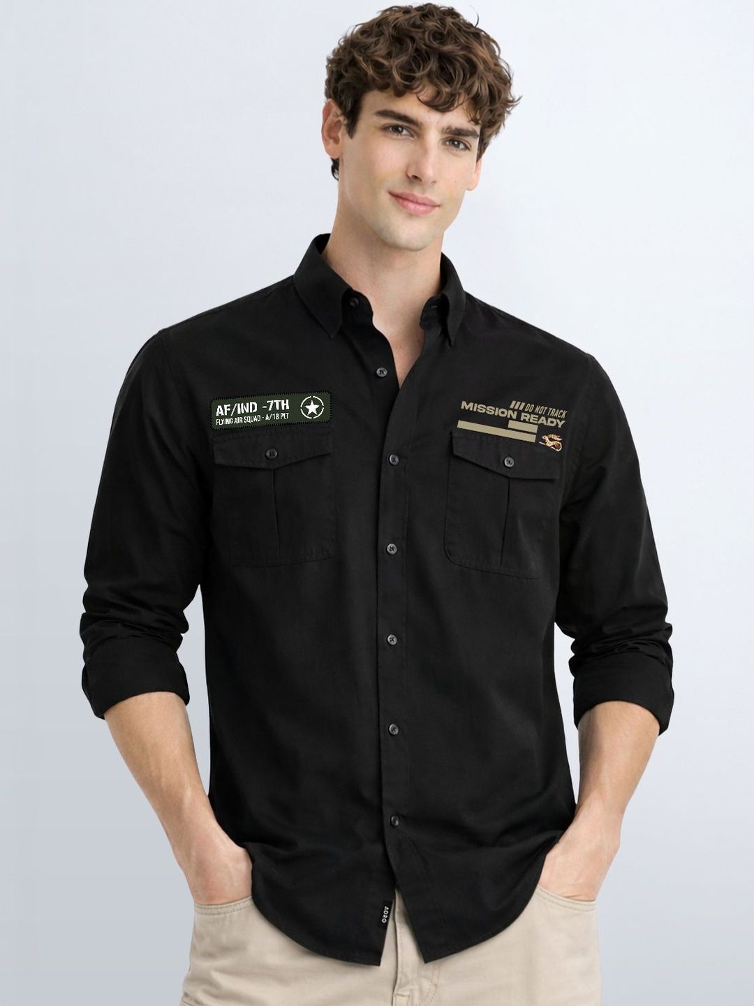 ADRO Men Standard Printed Casual Shirt