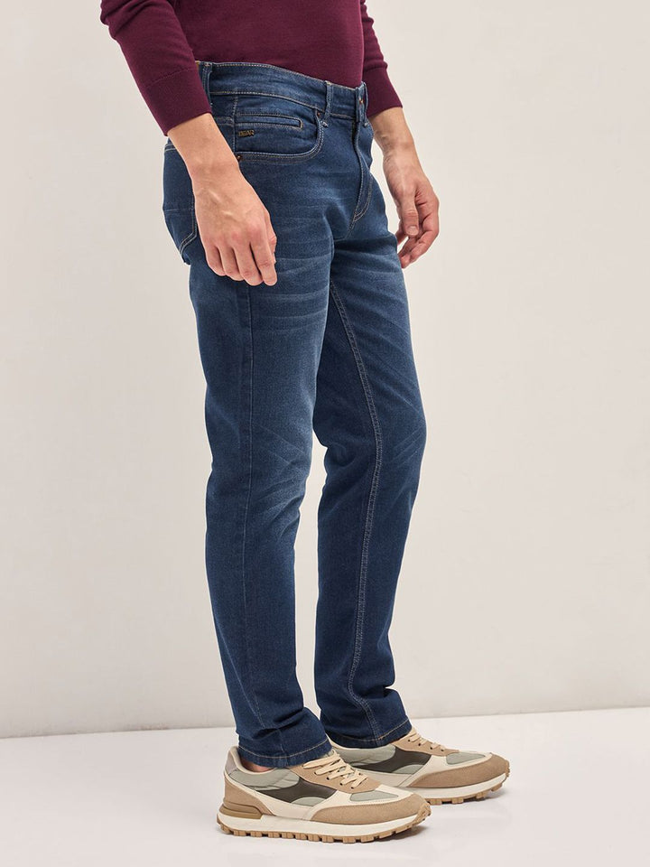 THE BEAR HOUSE Men Slim Fit Light Fade Stretchable Jeans
