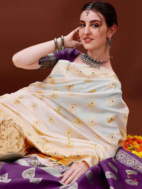 Kalini Woven Design Zari Banarasi Saree