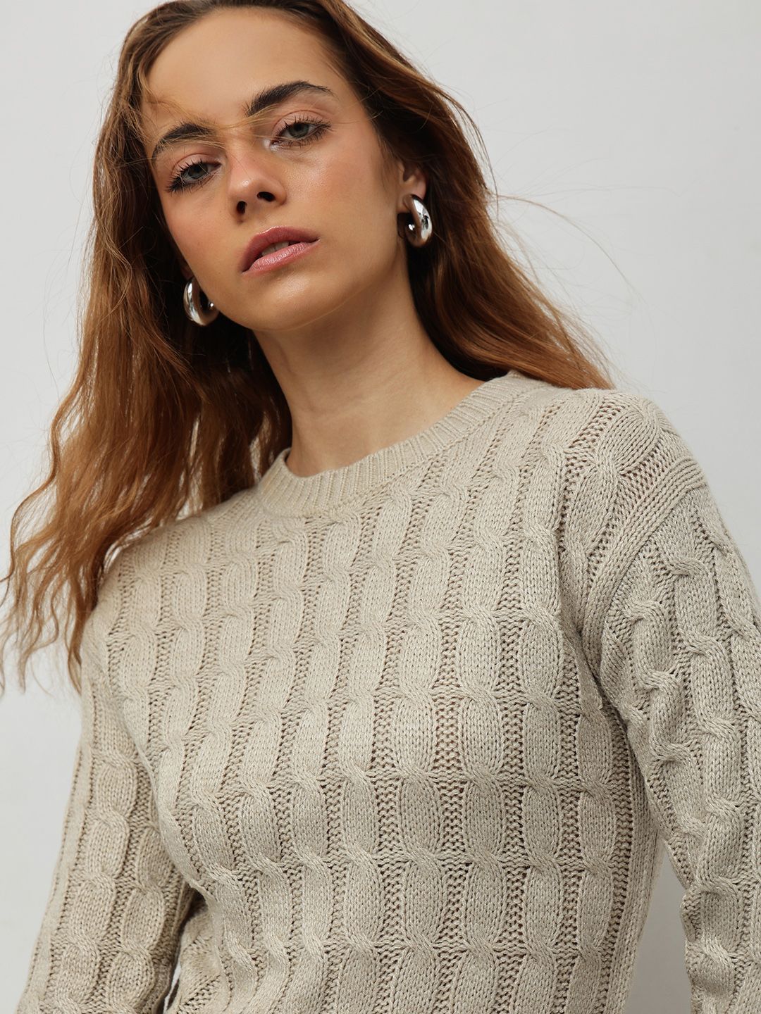 STREET 9 Women Cable Knit Pullover