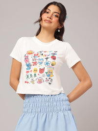 DressBerry Quirky Punk Printed T-shirt