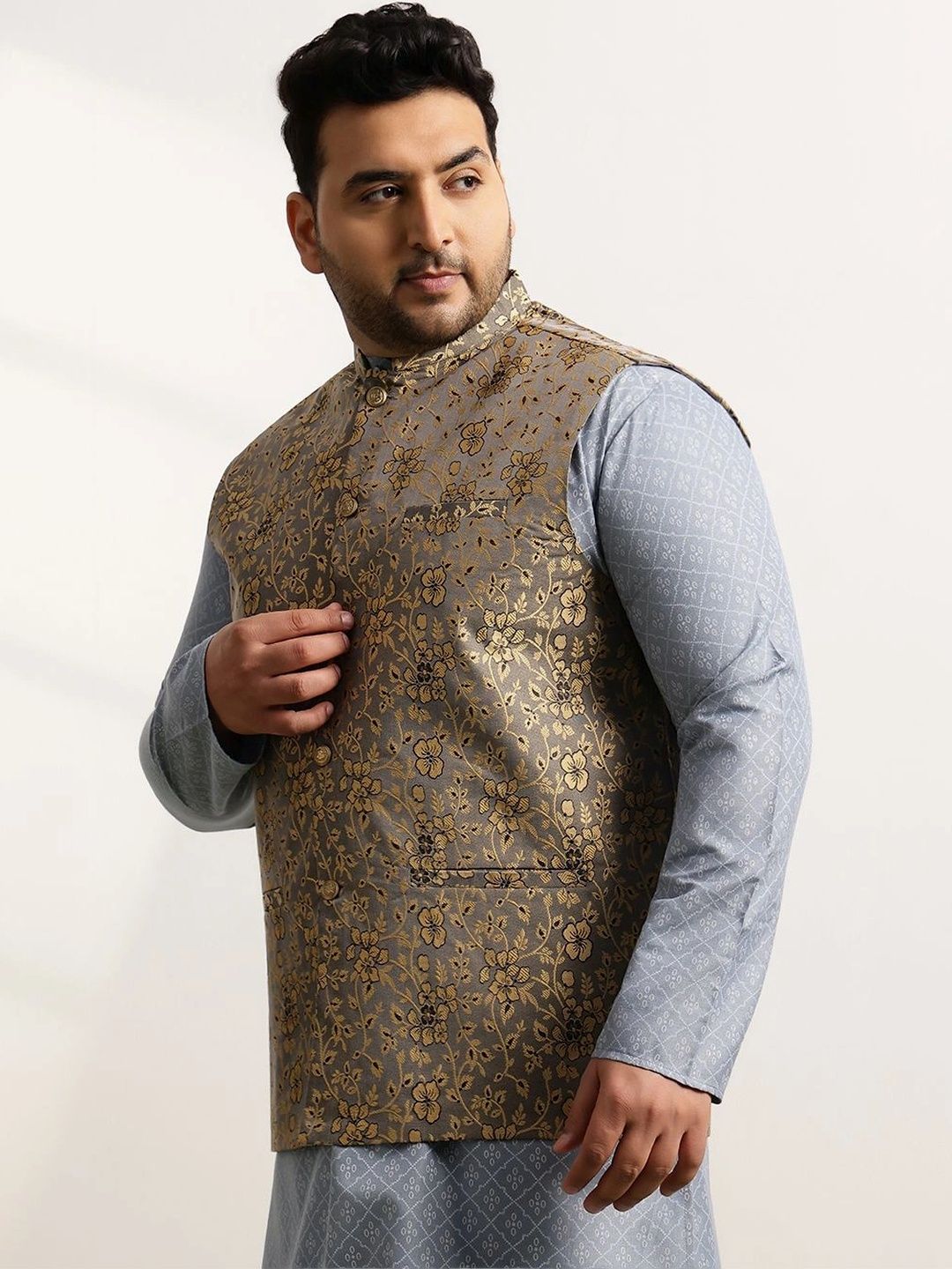 Jaket Nehru Brocade Rekaan Tenun SOJANYA PLUS