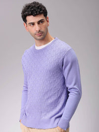 The Indian Garage Co Men Self Design Pullover Sweaters