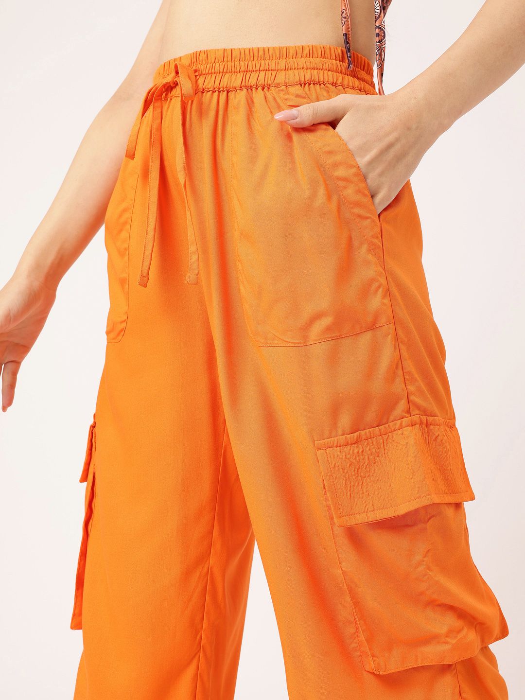 DressBerry Women Summer Pop Functional Minimalist Cargos