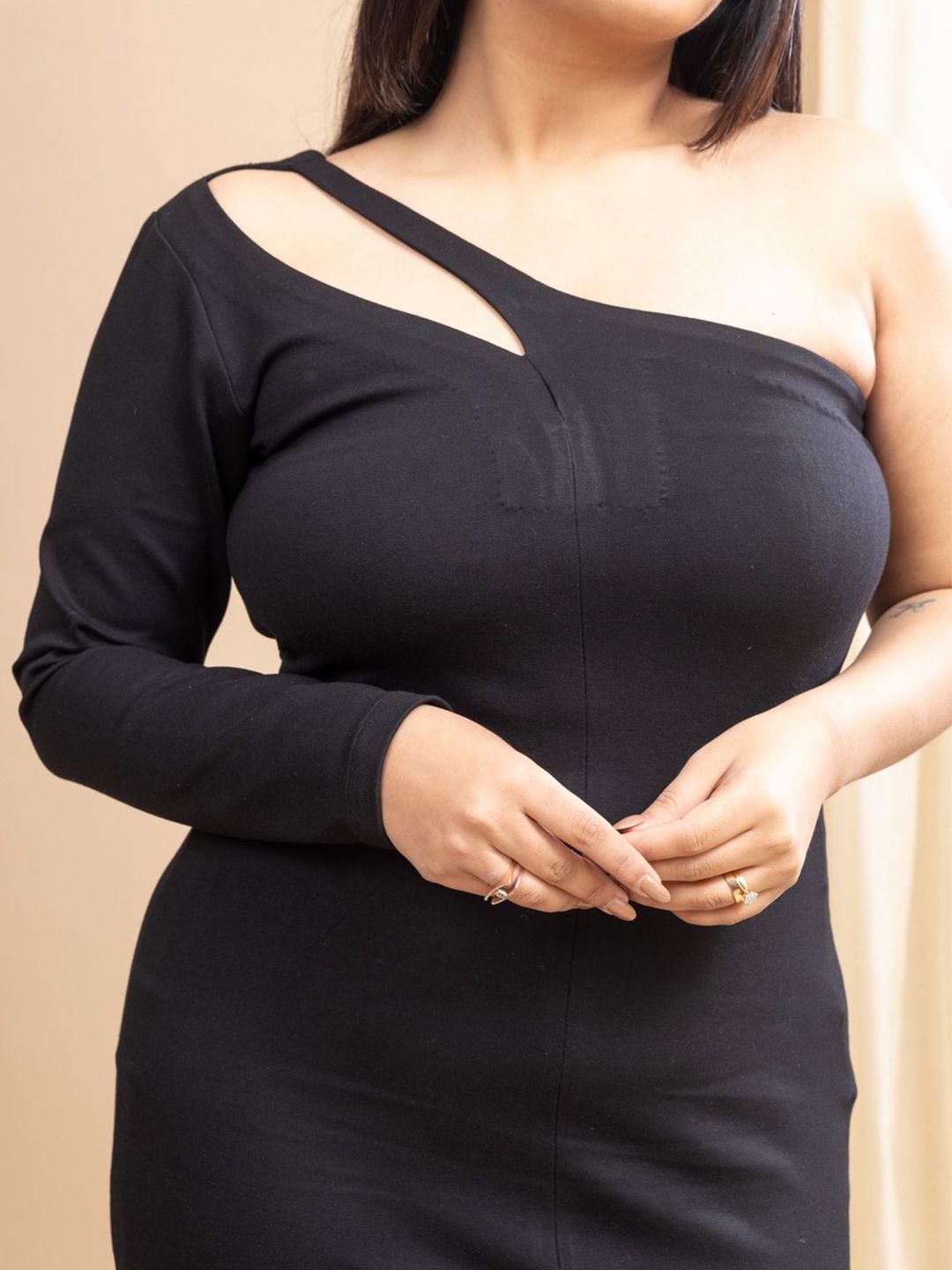 Mamicha Women One Shoulder Bodycon Dress