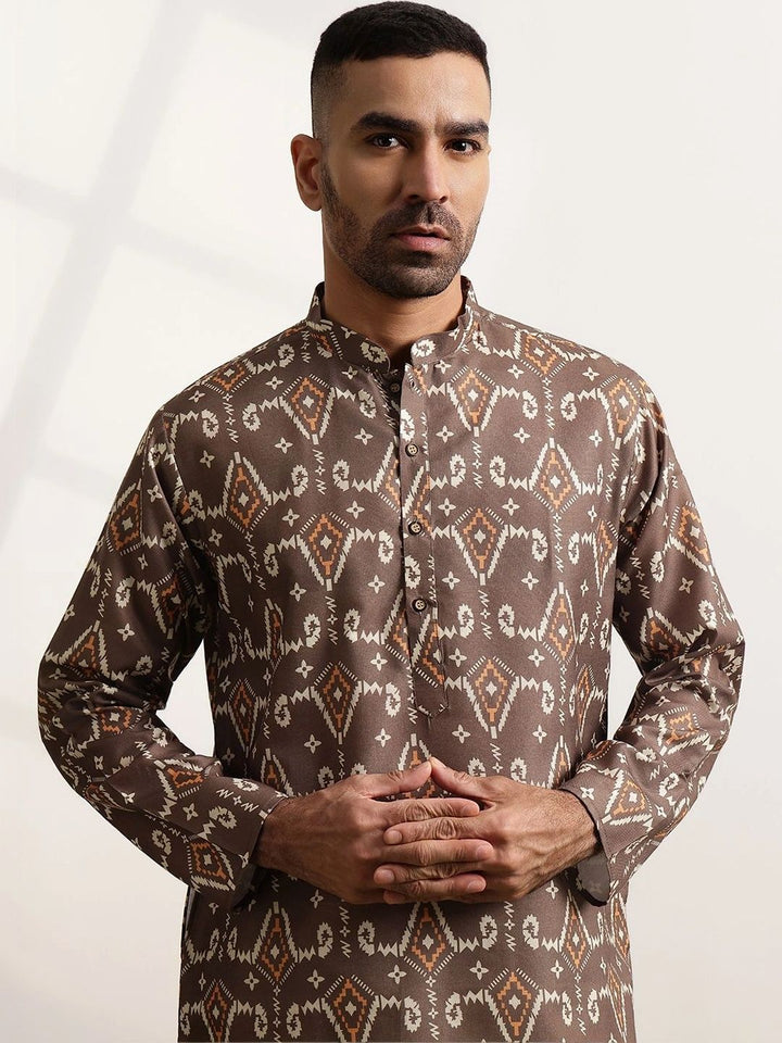 Anouk Men Printed Regular Kurta with Pyjamas