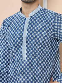See Designs Men Ethnic Motifs Embroidered Regular Thread Work Kurta with Pyjamas