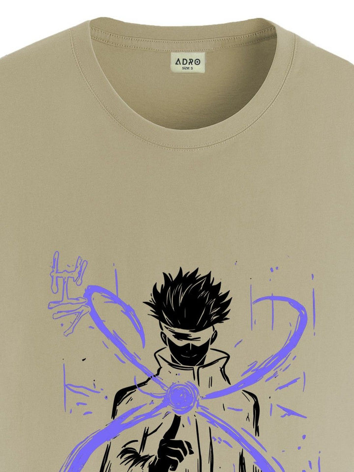 ADRO Men Graphic Printed Round Neck Cotton T-Shirt