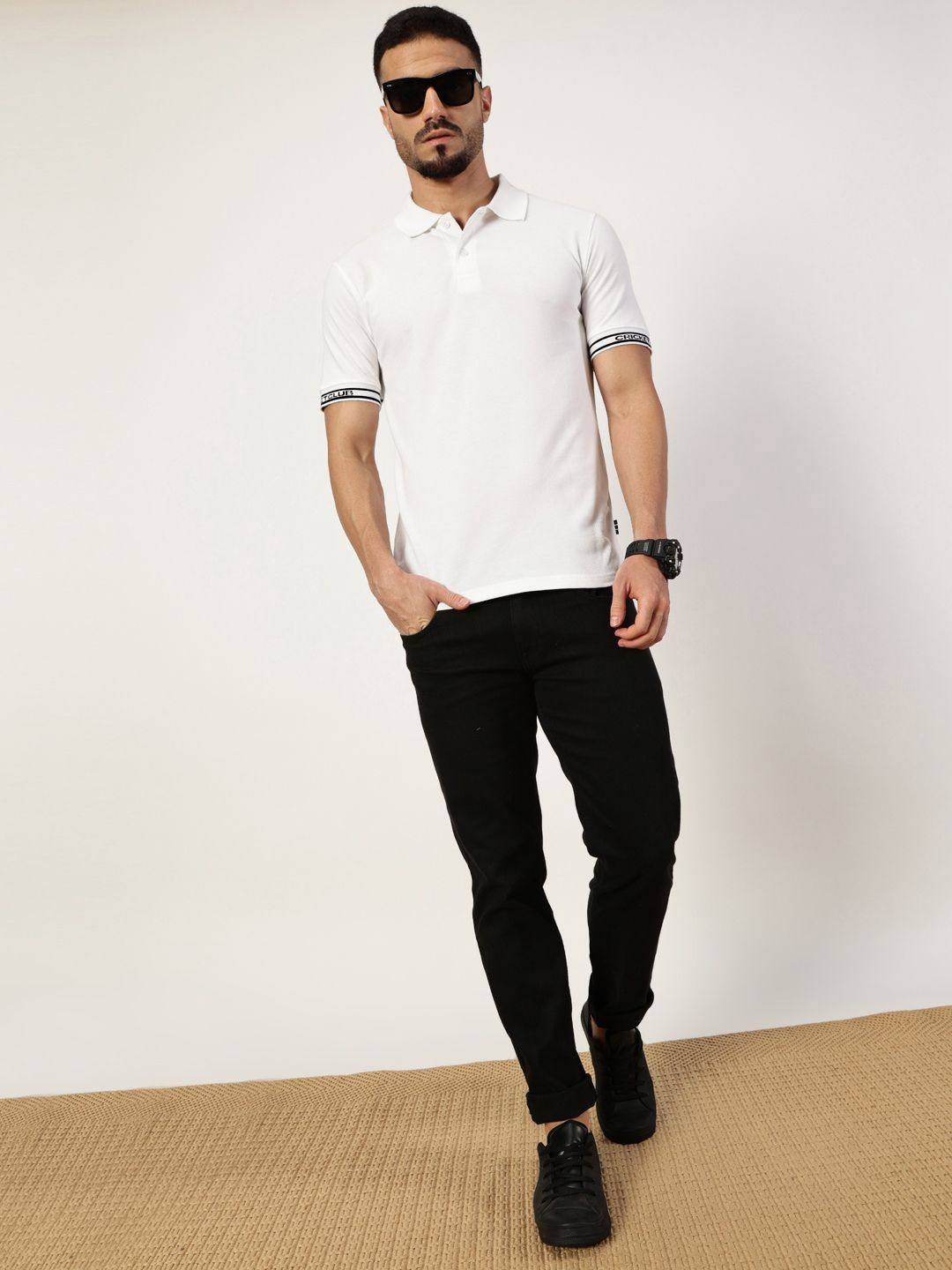 Thomas Scott Men Polo Collar T-shirt