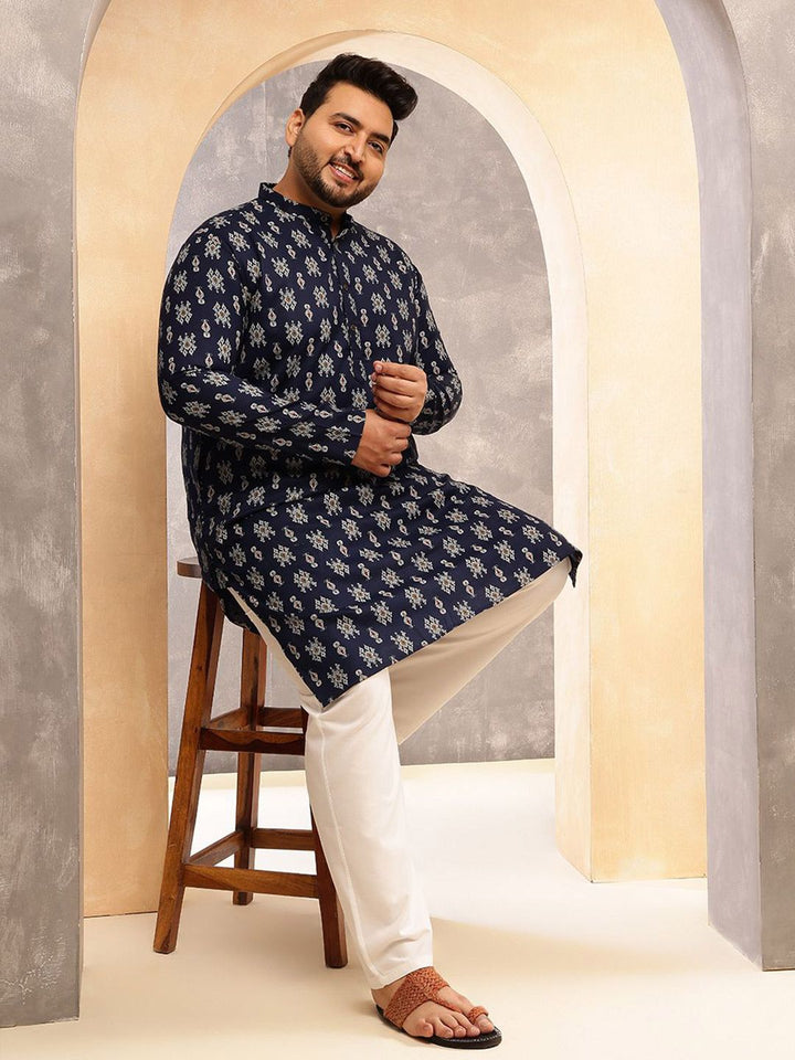 SOJANYA PLUS Motif Etnik Lelaki Bercetak Kurta