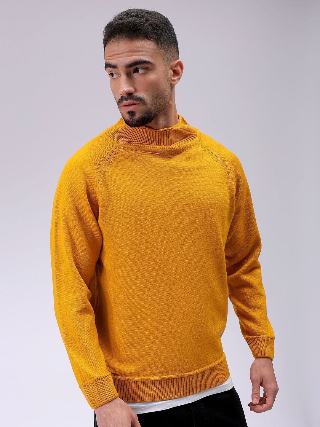 The Indian Garage Co Men Turtle Neck Pullover Sweater
