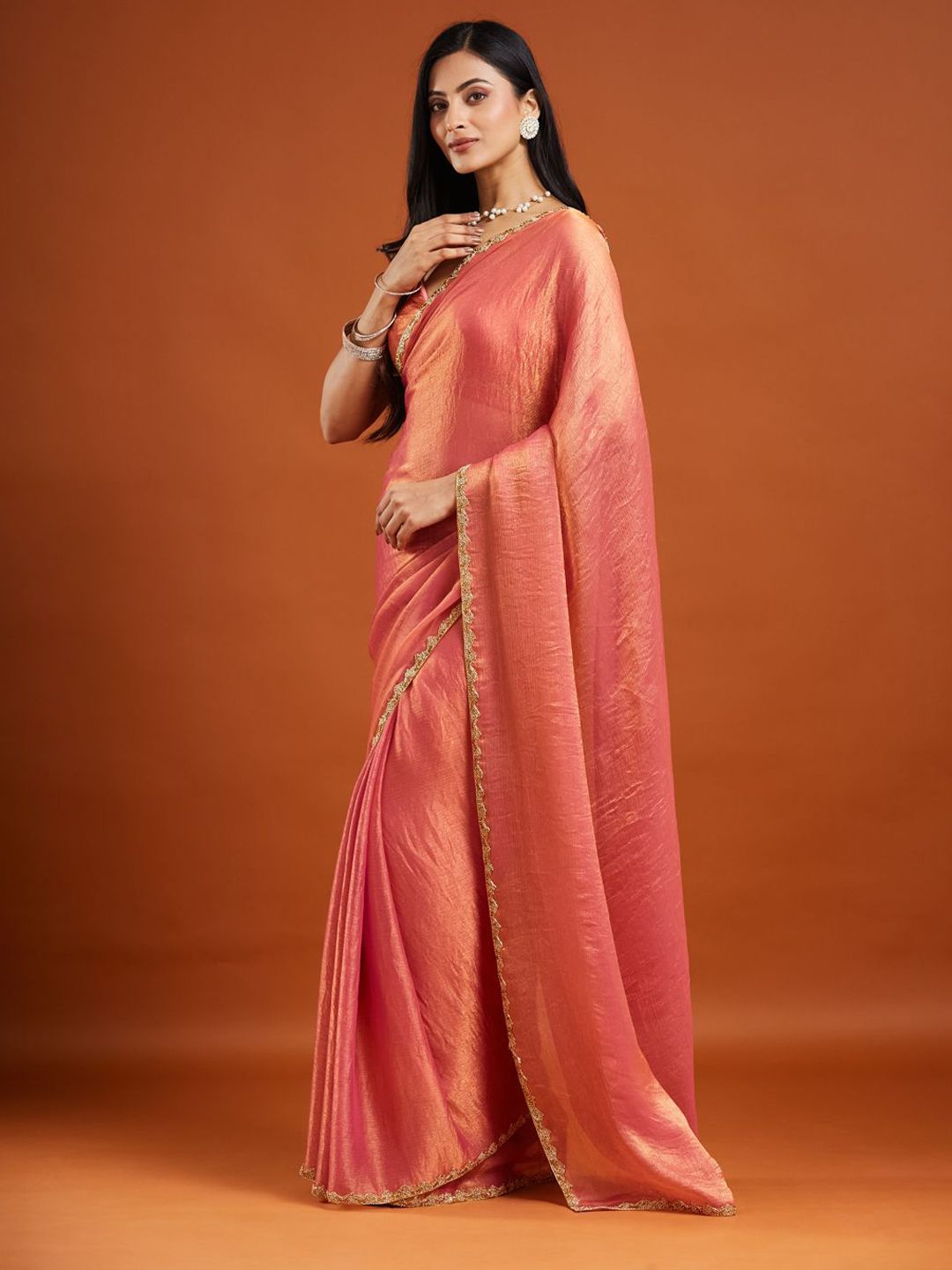 kasee Saree Manik dan Batu Berhias