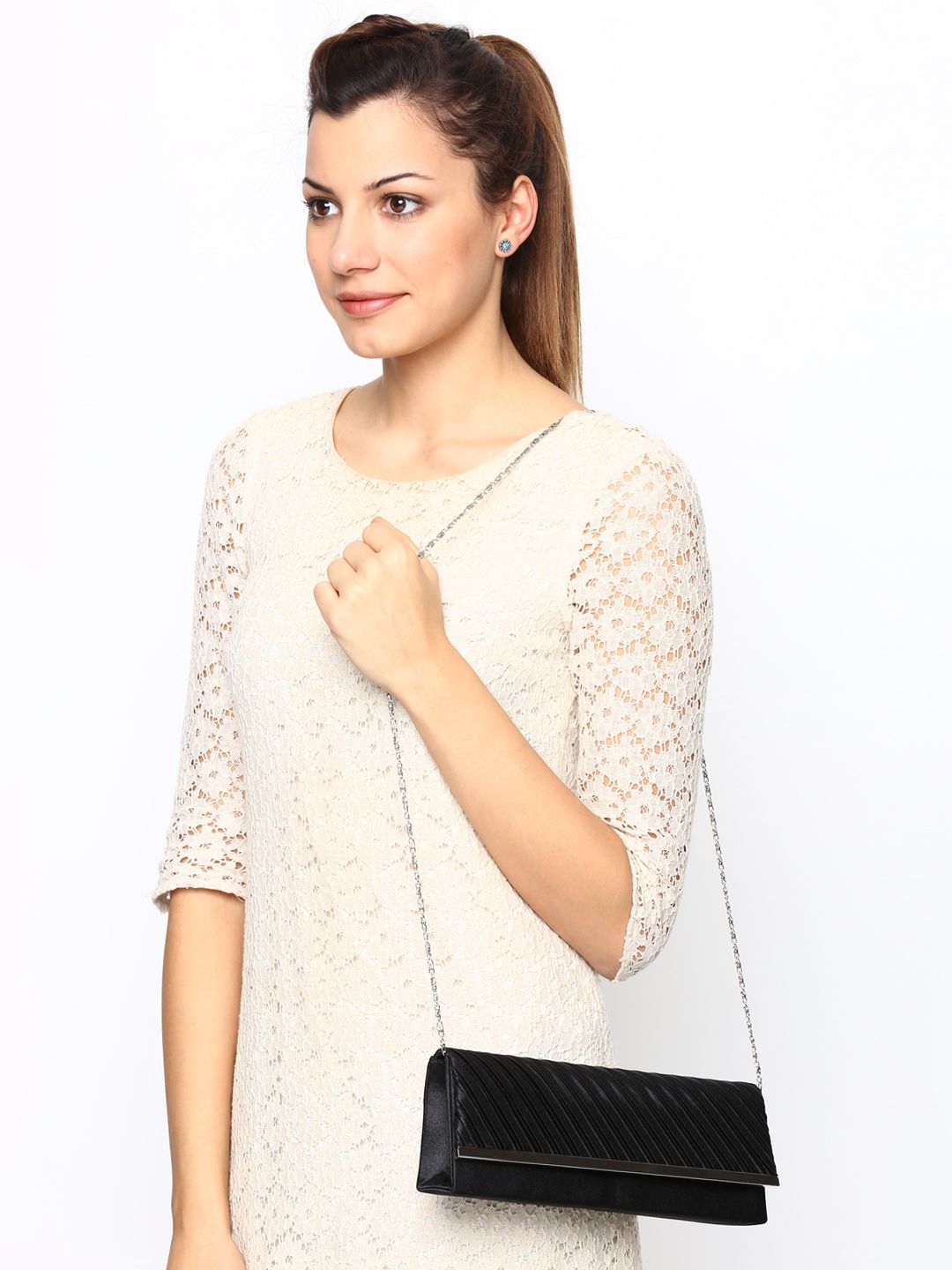 Lino Perros Women Black Box Clutch