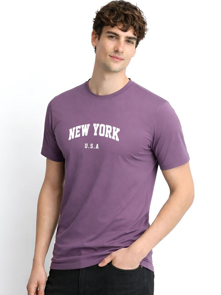 ADRO Men Typography Printed T-shirt