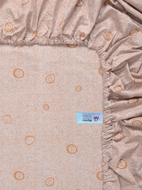 Myntra Elegant Homes Orange Geometric Printed Dilengkapi Cadar King 400TC & 2 Sarung Bantal