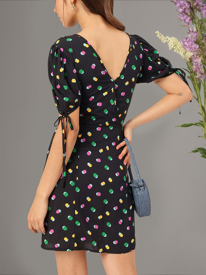 DressBerry Geometric Play Printed Mini Dress